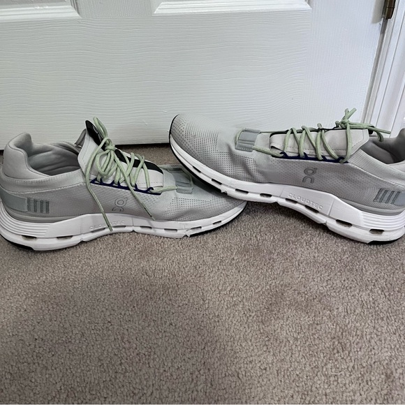 On Cloud Cloudnova Light Gray Mineral Green Men's 13 Running Cloudtech 26.98989 - Picture 12 of 13